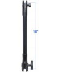 RAM-Mounts 18" Long Extension Pole with 1" and 1.5" Single Open Sockets (RAP-CB-201-18U)