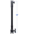 RAM-Mounts 18" Long Extension Pole with 1" and 1.5" Single Open Sockets (RAP-CB-201-18U)